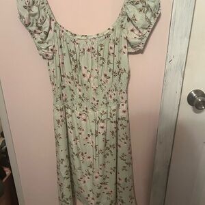 Floral Puff Sleeve Dress